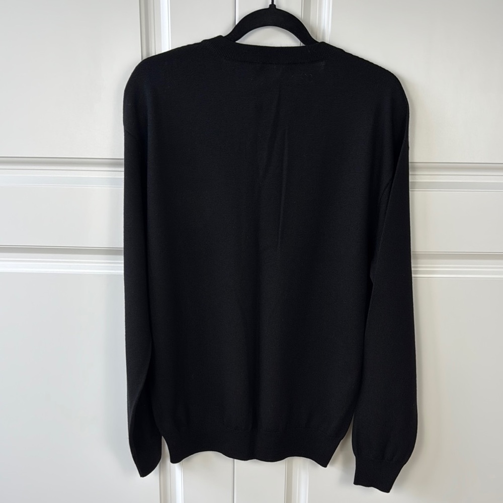 Moschino Black Men's Sweater with Bear Logo - Picture 3 of 5